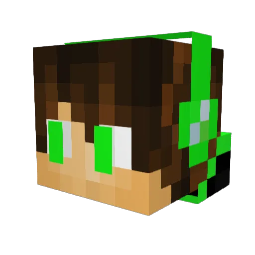 EreizaH Minecraft avatar head, 3D render
