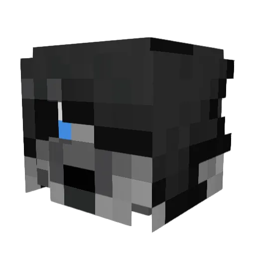 Erellan Minecraft avatar head, 3D render