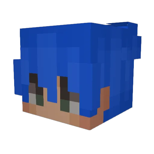 Eremite Minecraft avatar head, 3D render