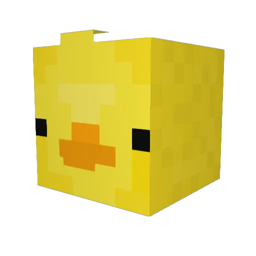 Eren0149 Minecraft avatar head, 3D render