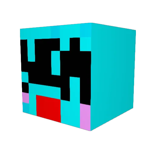 Eren201704 Minecraft avatar head, 3D render