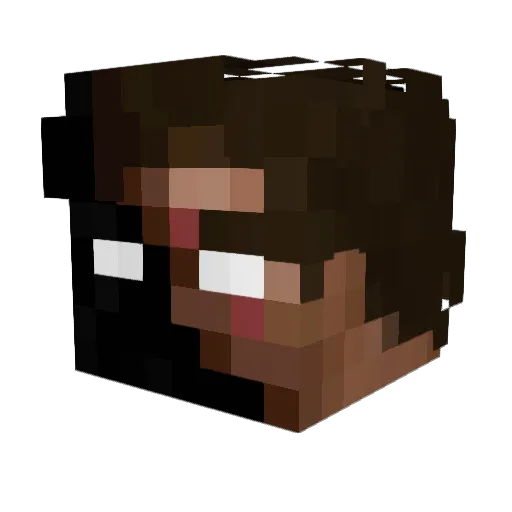 Eren3737 Minecraft avatar head, 3D render