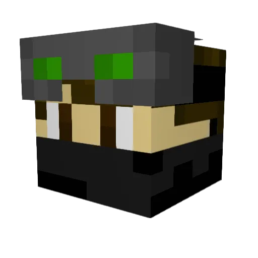 Eren716 Minecraft avatar head, 3D render