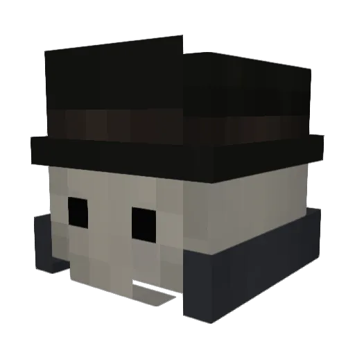 ErenAdamOl Minecraft avatar head, 3D render