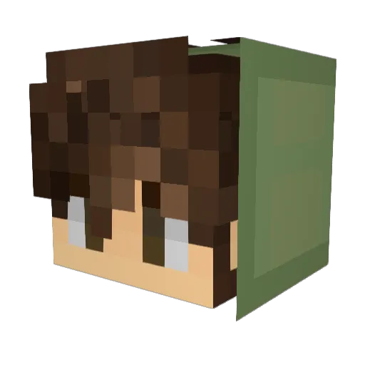 ErenCann Minecraft avatar head, 3D render