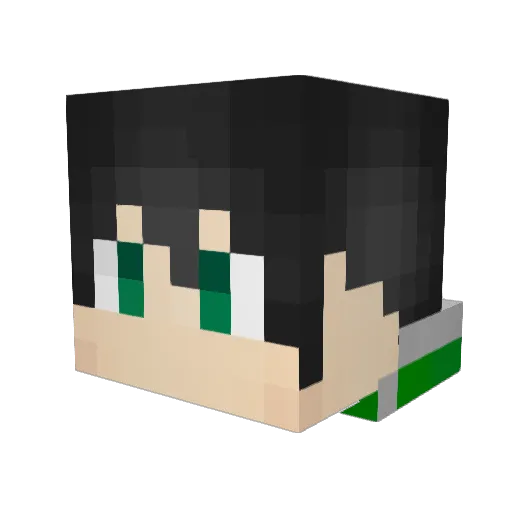 ErenGamer03 Minecraft avatar head, 3D render