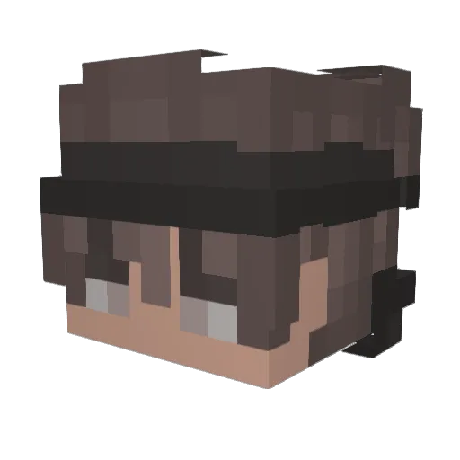 ErenTR0 Minecraft avatar head, 3D render