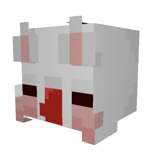 ErenXero Minecraft avatar head, 3D render
