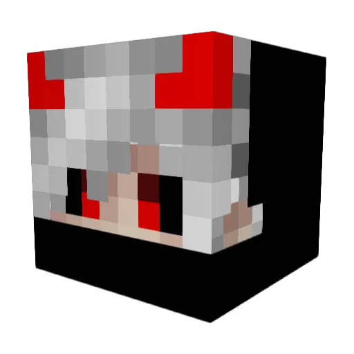 ErenYT95 Minecraft avatar head, 3D render