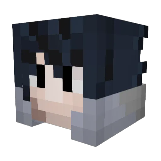 ErenYaeger001 Minecraft avatar head, 3D render