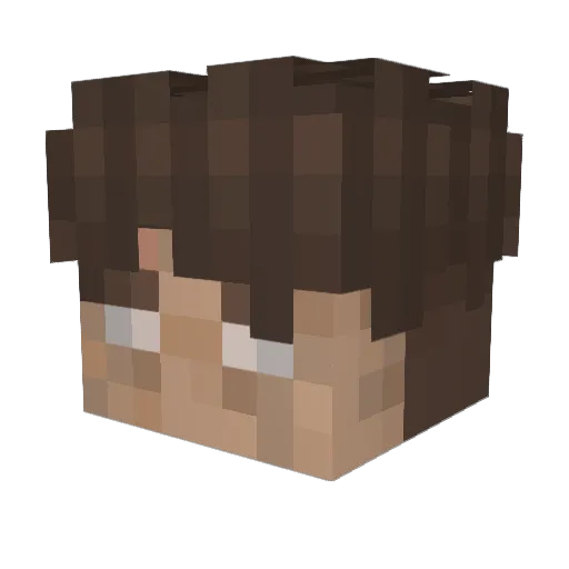 ErenYayguh Minecraft avatar head, 3D render