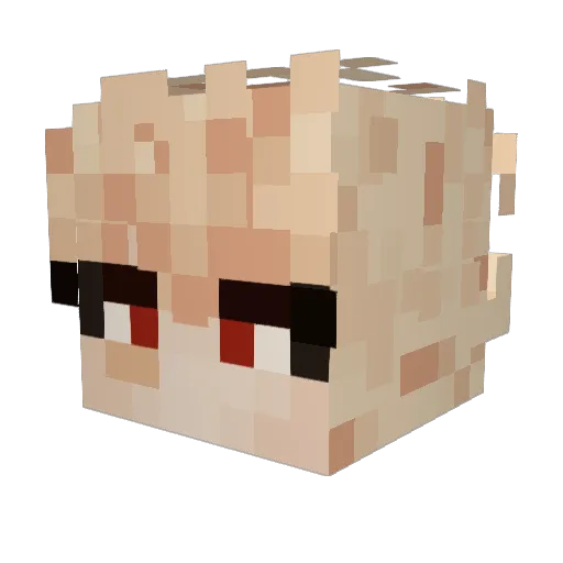 Eren_Evans Minecraft avatar head, 3D render