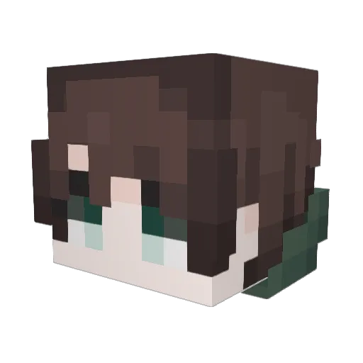 Eren_SNK_332 Minecraft avatar head, 3D render