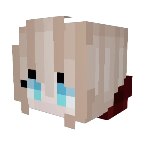Erena777 Minecraft avatar head, 3D render