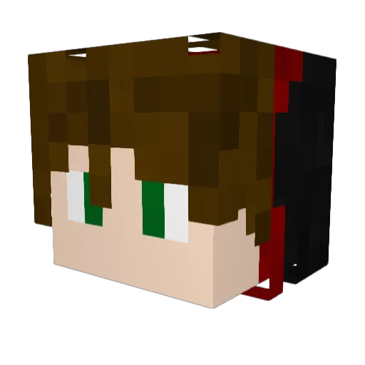 Erenayaz Minecraft avatar head, 3D render