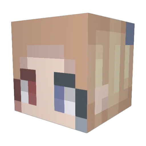 Erencheng Minecraft avatar head, 3D render