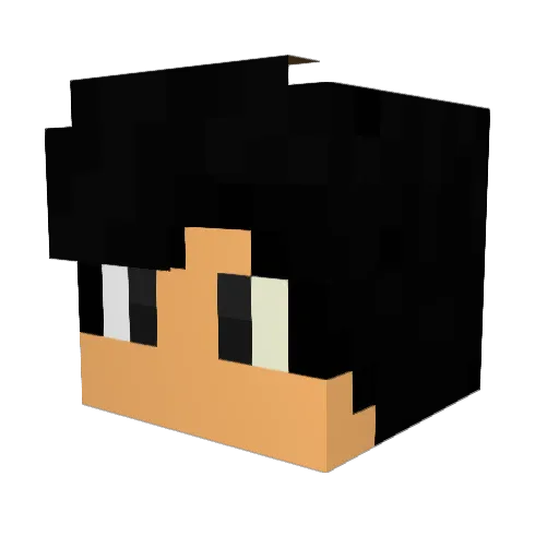Erencio Minecraft avatar head, 3D render