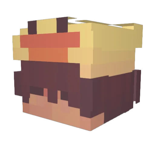Erendale Minecraft avatar head, 3D render