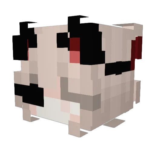 Erene Minecraft avatar head, 3D render