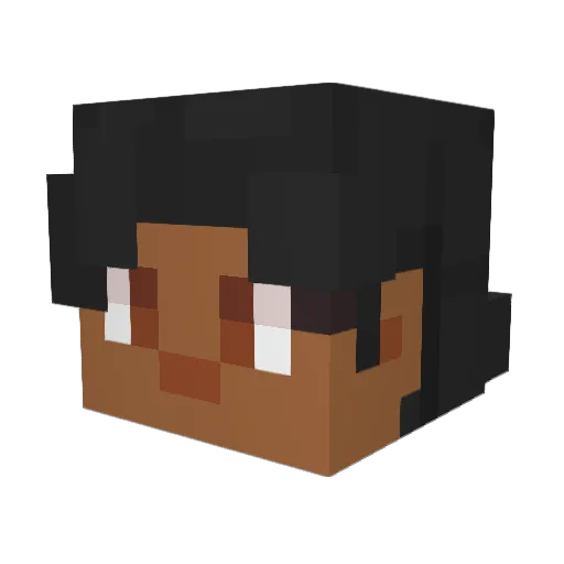 Erengon Minecraft avatar head, 3D render