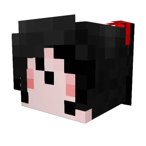Erenrat_Meteo Minecraft avatar head, 3D render