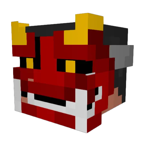 Erenz666 Minecraft avatar head, 3D render