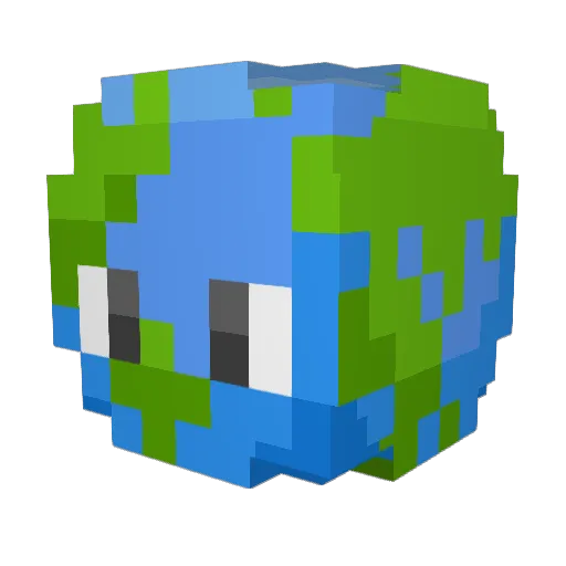 Ererik Minecraft avatar head, 3D render