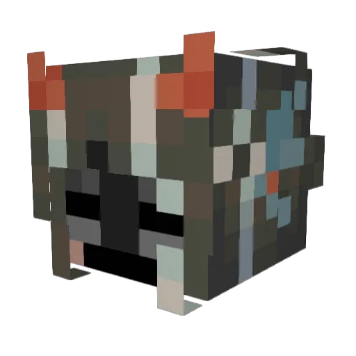 Eret_Free Minecraft avatar head, 3D render