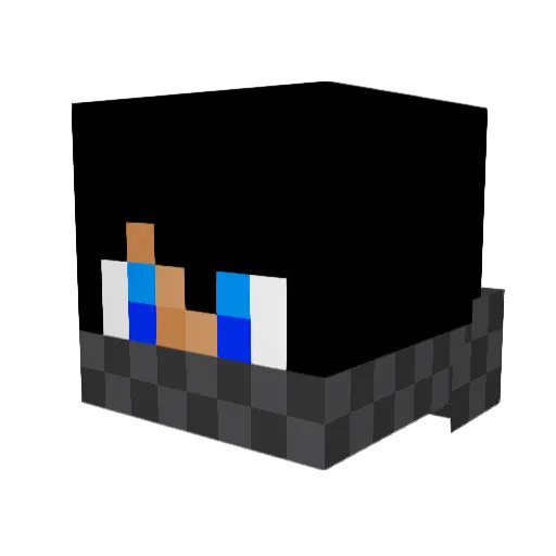 Ereval Minecraft avatar head, 3D render