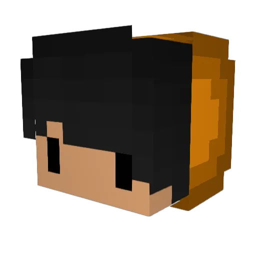 Erferno Minecraft avatar head, 3D render