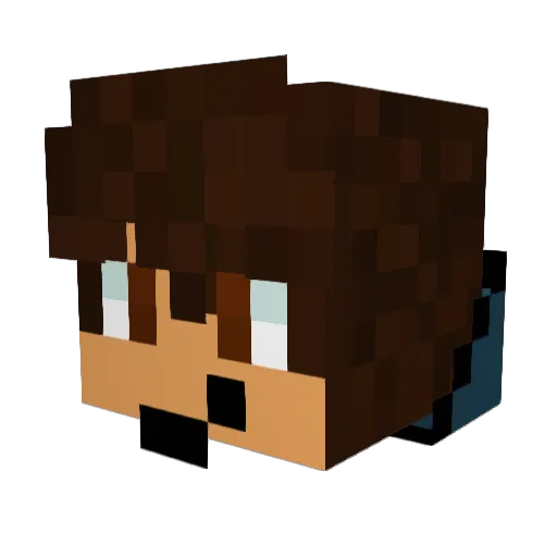 Erfindungsbert Minecraft avatar head, 3D render