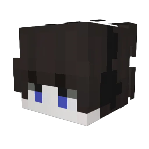 Erghosaurus Minecraft avatar head, 3D render