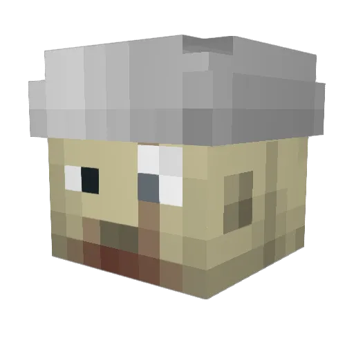 ErgoProdigy Minecraft avatar head, 3D render