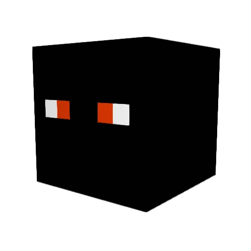 Ergonomically Minecraft avatar head, 3D render