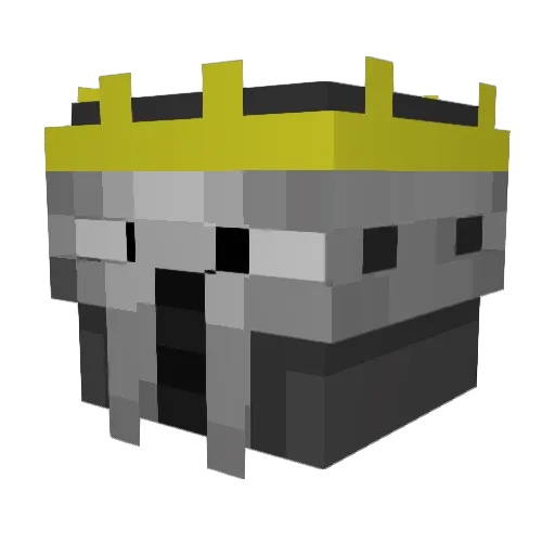 Erguso Minecraft avatar head, 3D render