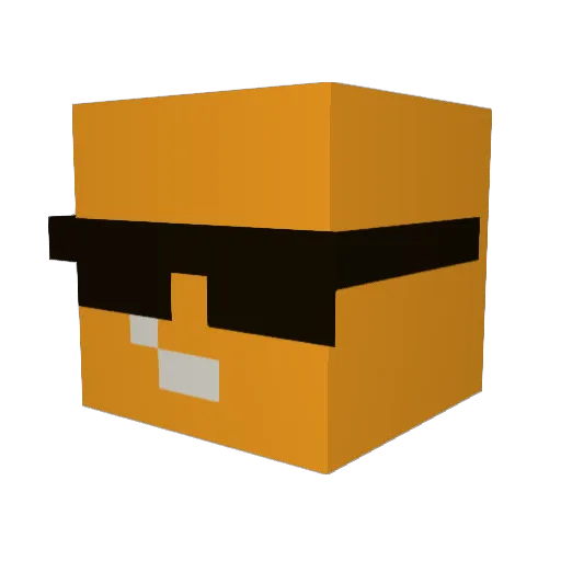 Erhmee Minecraft avatar head, 3D render