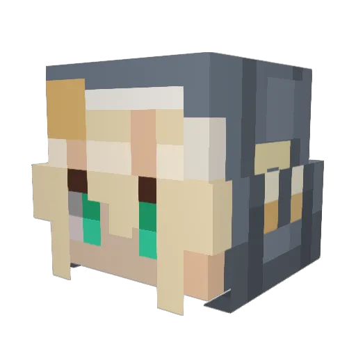 EriOfMyIre Minecraft avatar head, 3D render