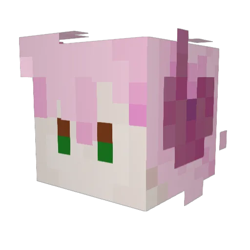 EriScary Minecraft avatar head, 3D render