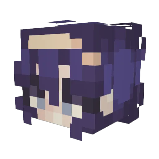 Eri_567 Minecraft avatar head, 3D render