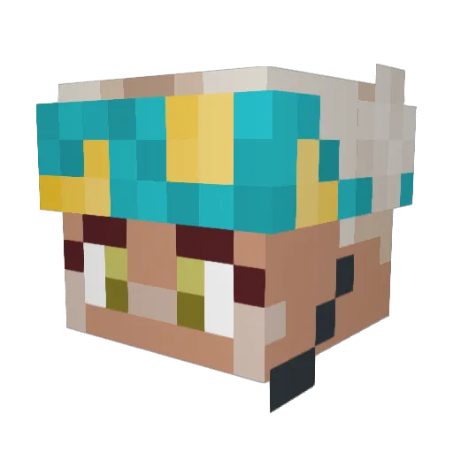 Eri_Chile Minecraft avatar head, 3D render