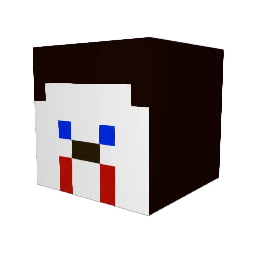 Eric12123 Minecraft avatar head, 3D render