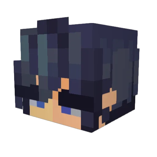 Eric227 Minecraft avatar head, 3D render