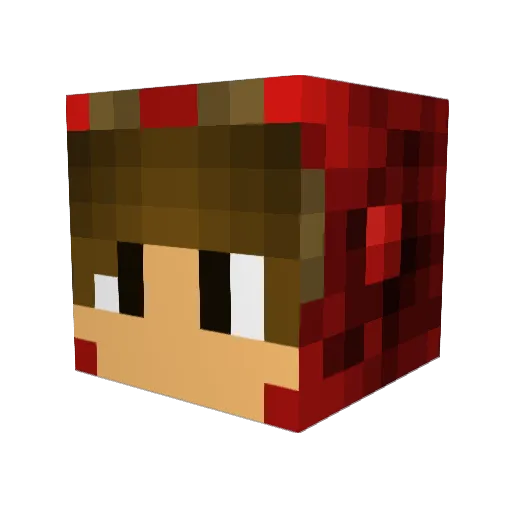Eric45609 Minecraft avatar head, 3D render