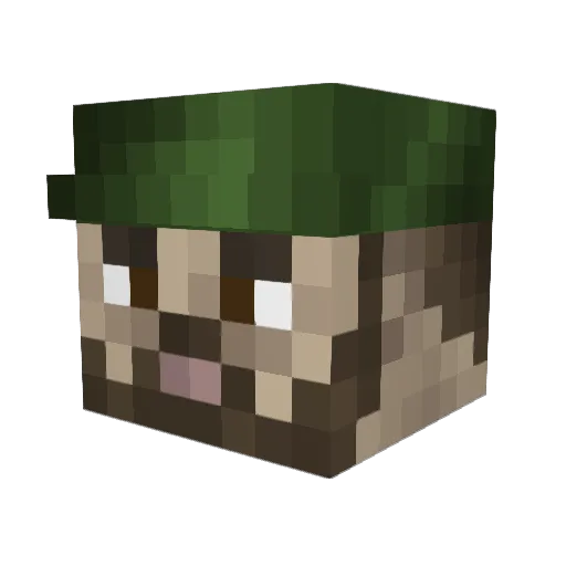 EricCiotti Minecraft avatar head, 3D render