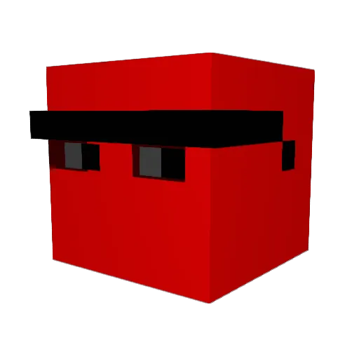 EricCrasi Minecraft avatar head, 3D render