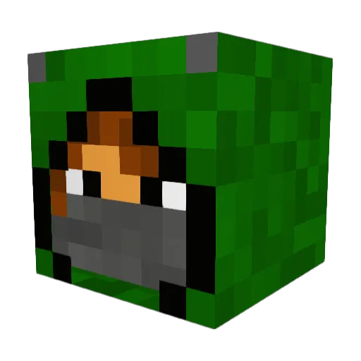 EricDenStore Minecraft avatar head, 3D render