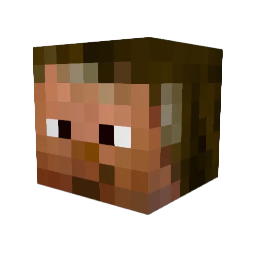 EricDillner Minecraft avatar head, 3D render