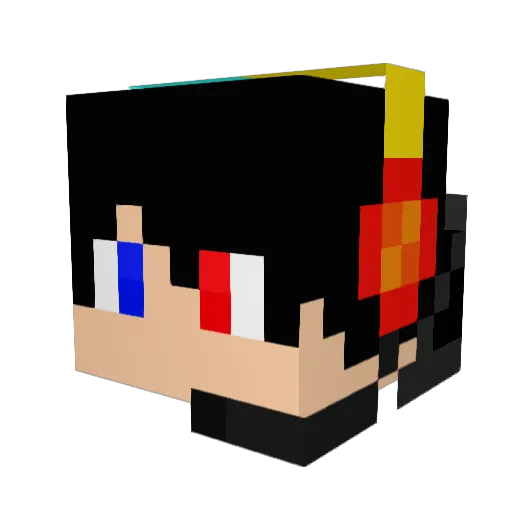 EricEvanPlayz Minecraft avatar head, 3D render