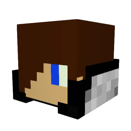 EricGJ Minecraft avatar head, 3D render