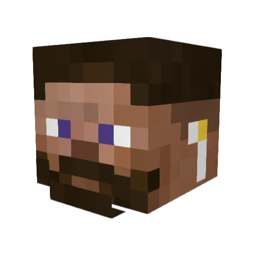 EricGoesDown Minecraft avatar head, 3D render